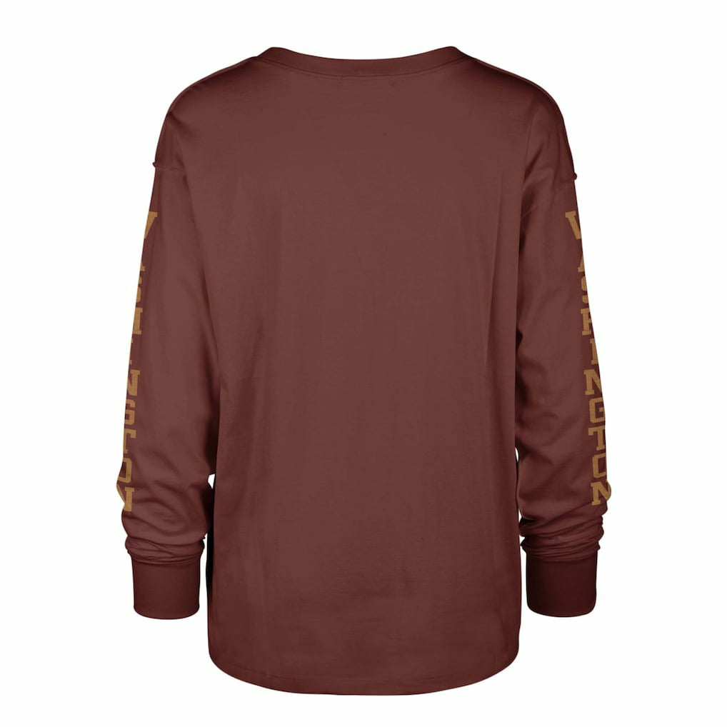 47 brand Washington Commanders '47 Women's Tom Cat Lightweight Long Sleeve T-Shirt Burgundy