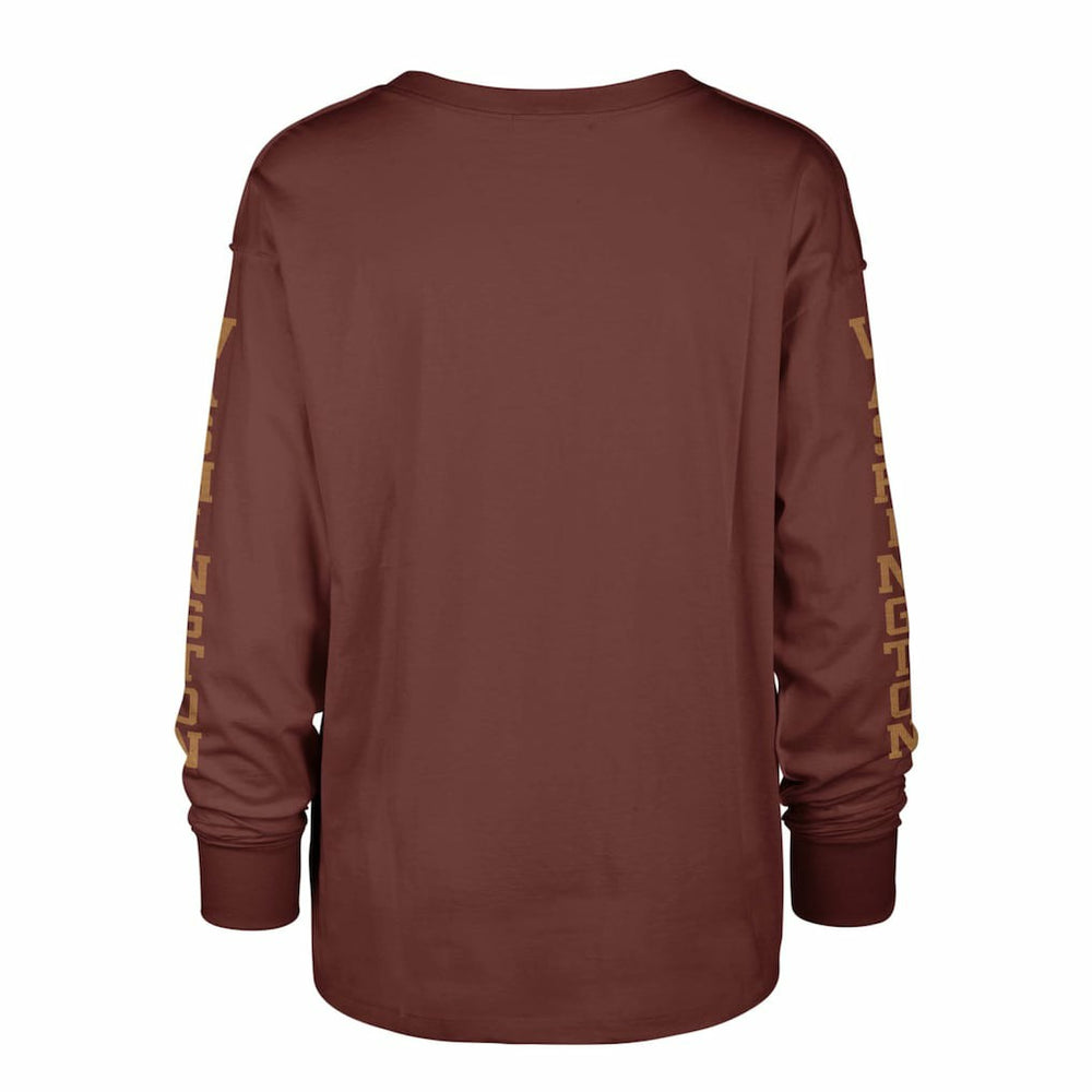 47 brand Washington Commanders '47 Women's Tom Cat Lightweight Long Sleeve T-Shirt Burgundy