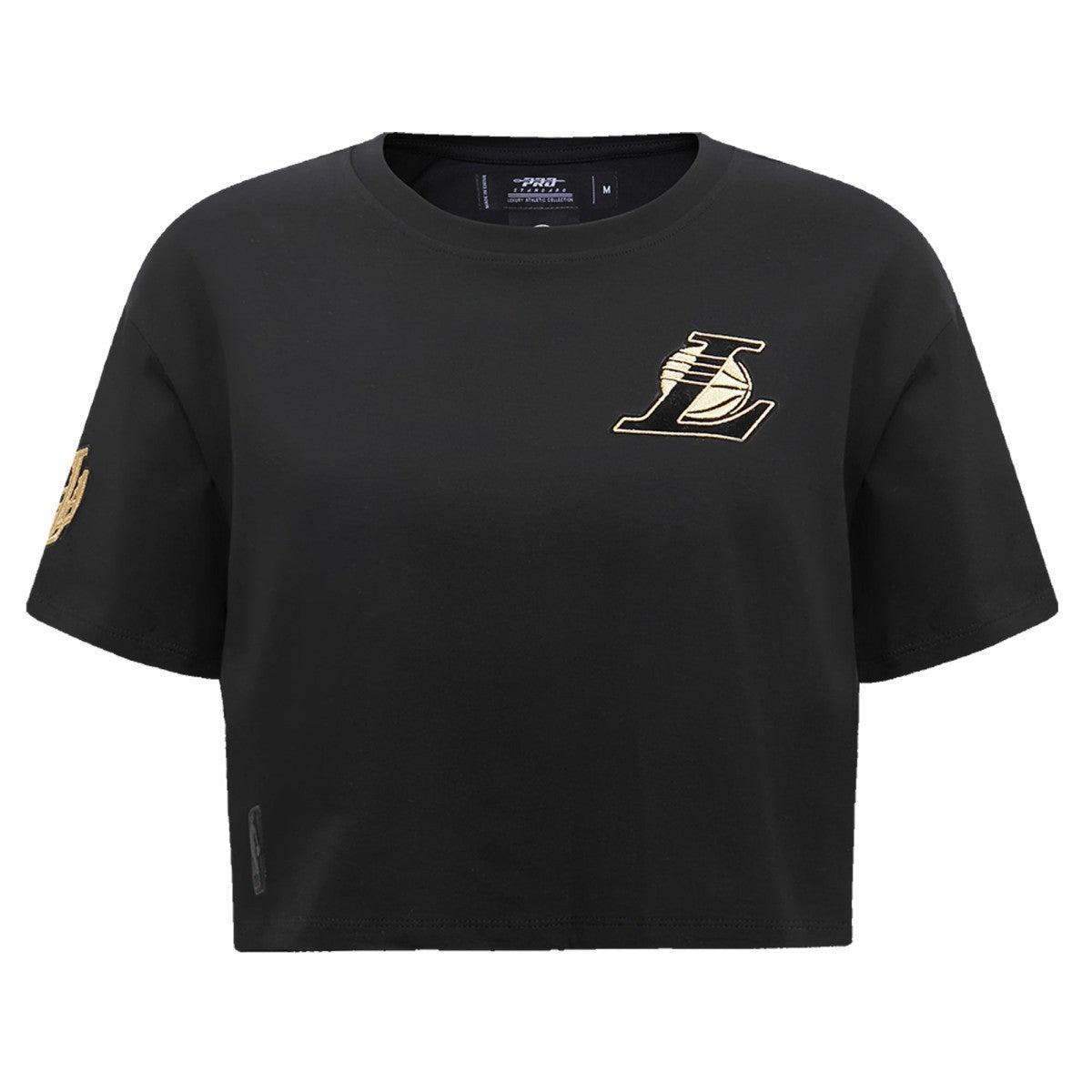 Los Angeles Lakers Pro Standard Women's Holiday Glam Boxy T-Shirt Black