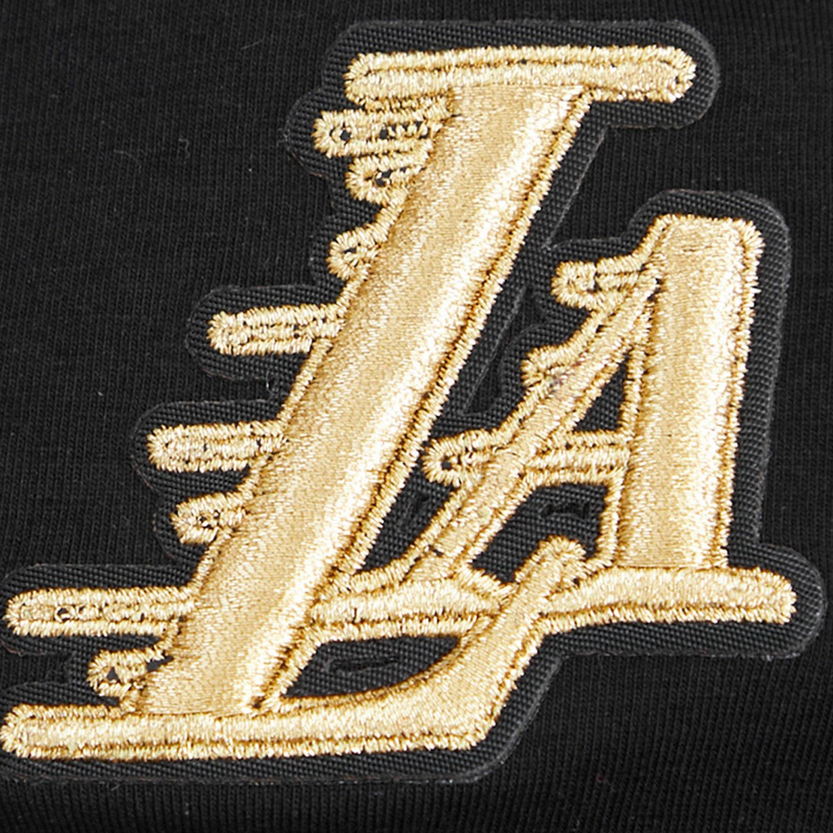 Los Angeles Lakers Pro Standard Women's Holiday Glam Boxy T-Shirt Black