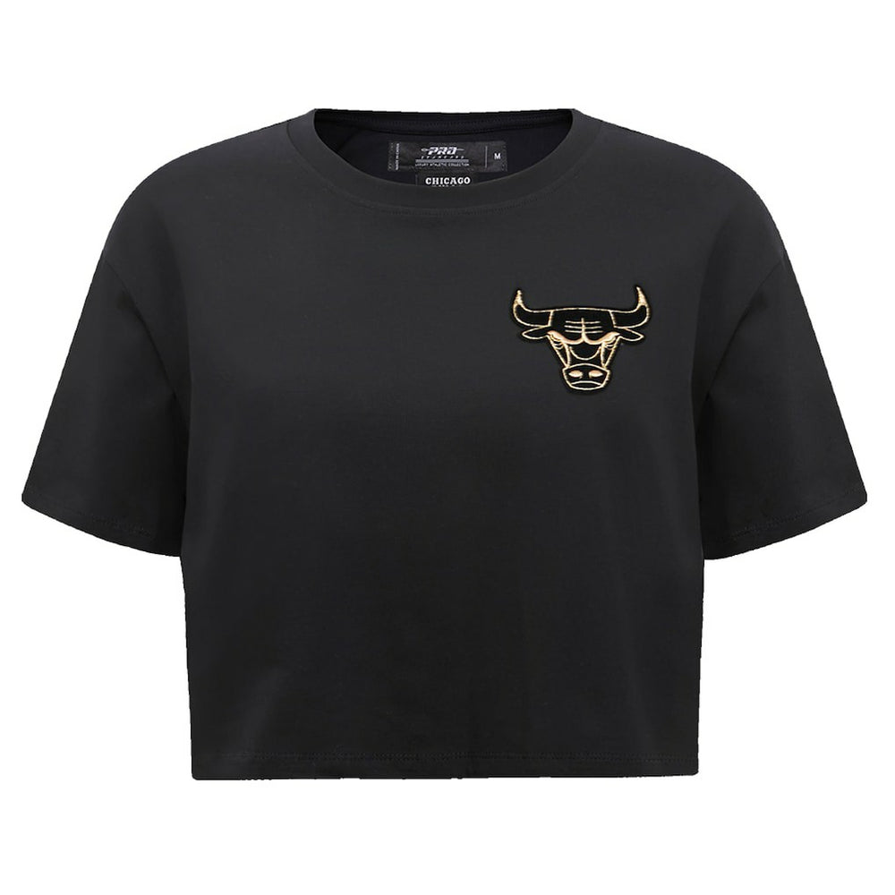 Chicago Bulls Pro Standard Women's Holiday Glam Boxy T-Shirt Black