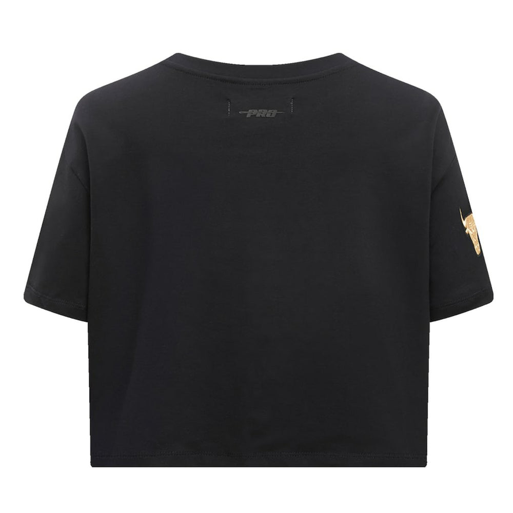 Chicago Bulls Pro Standard Women's Holiday Glam Boxy T-Shirt Black
