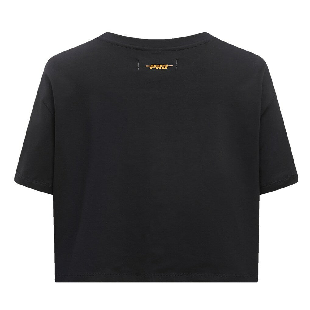 Brooklyn Nets Pro Standard Women's Holiday Glam Boxy T-Shirt Black