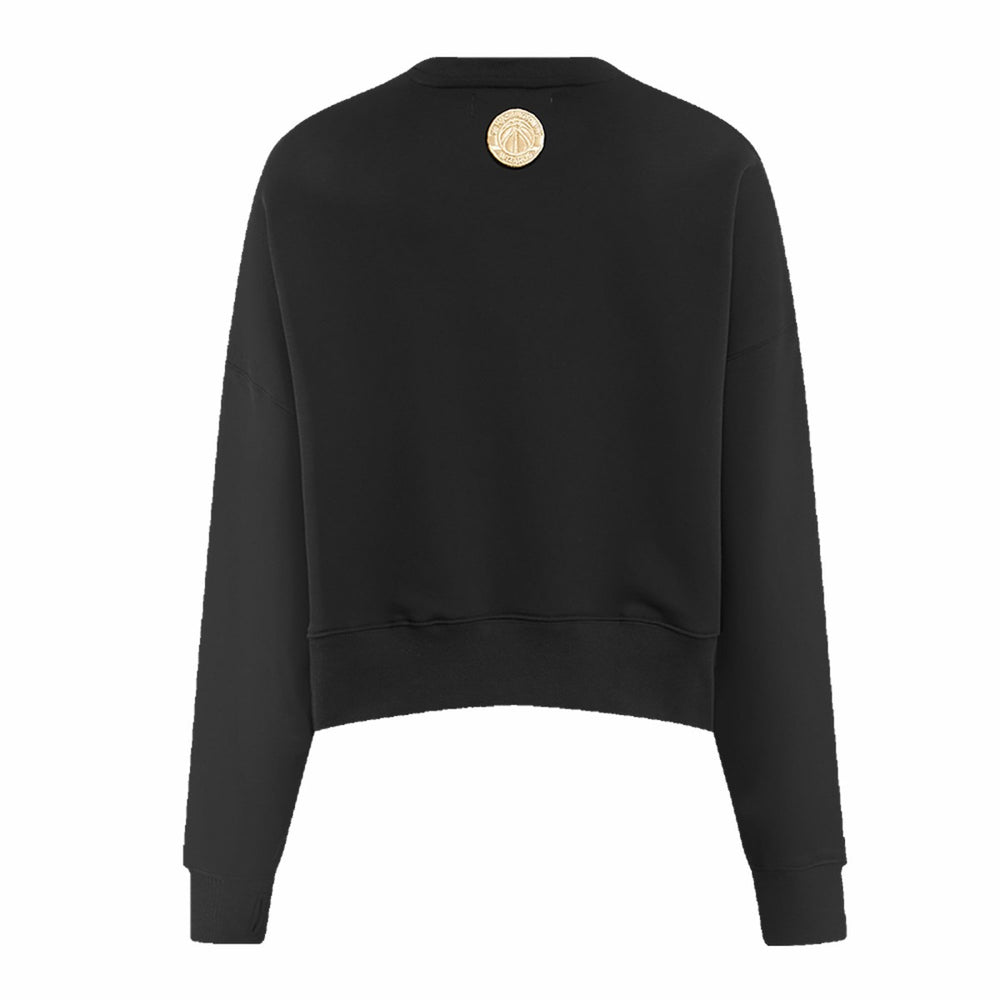 Washington Wizards Pro Standard Women's Glam Cropped Pullover Sweatshirt - Black