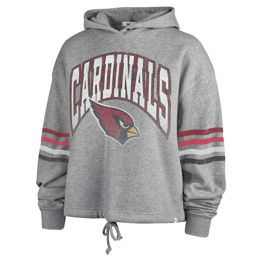 47 brand Arizona Cardinals '47 Women's Upland Bennett Pullover Hoodie Heather Gray