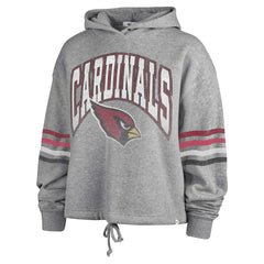 47 brand Arizona Cardinals '47 Women's Upland Bennett Pullover Hoodie Heather Gray
