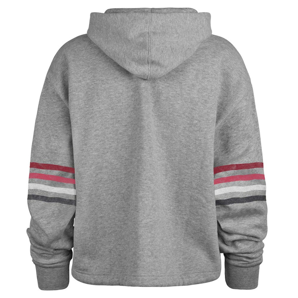 47 brand Arizona Cardinals '47 Women's Upland Bennett Pullover Hoodie Heather Gray