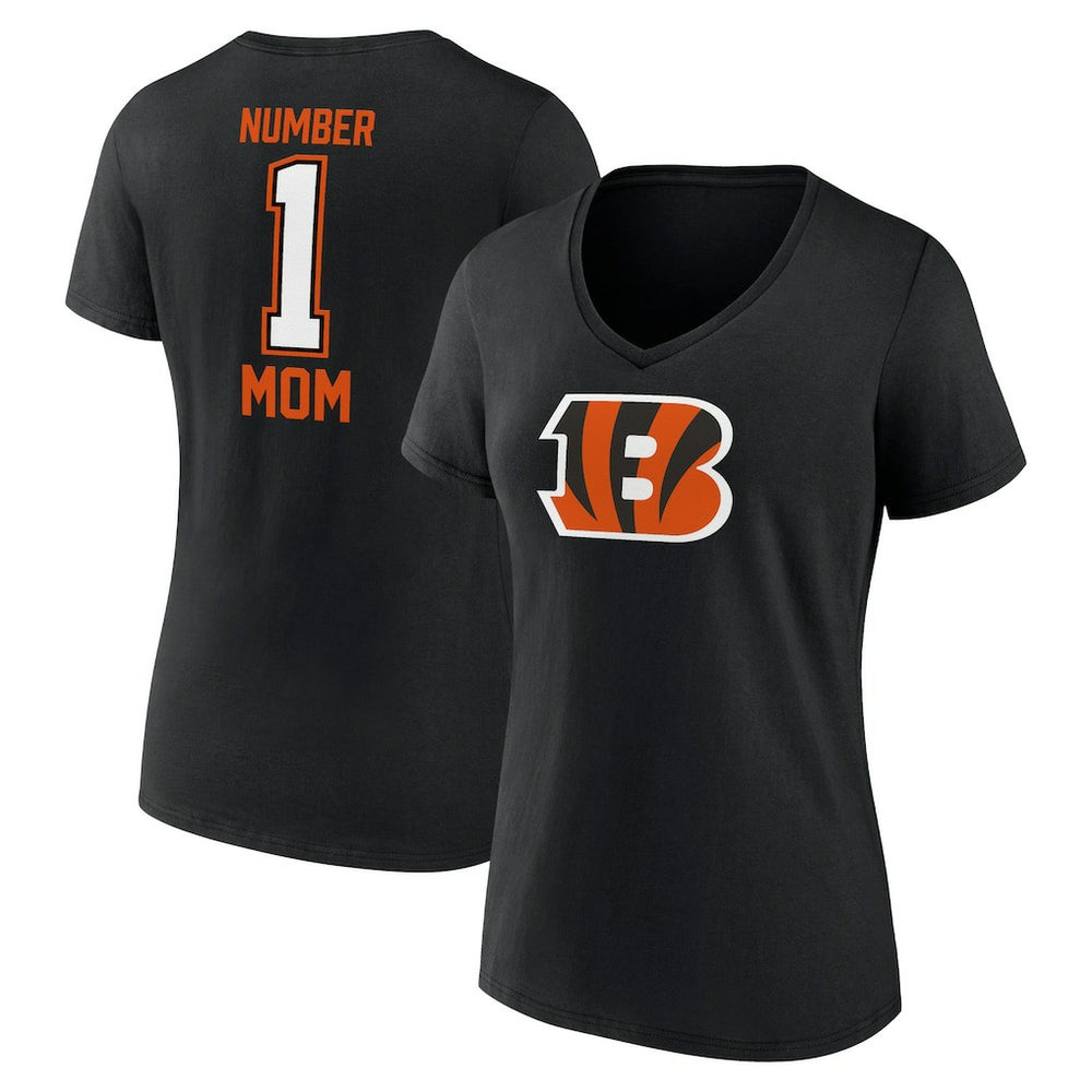 Fanatics Cincinnati Bengals Women's Mother's Day V-Neck T-Shirt Black