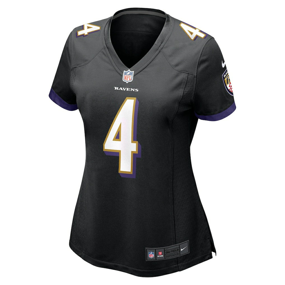 Nike Zay Flowers Baltimore Ravens Women's Alternate Game Jersey Black