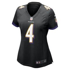 Nike Zay Flowers Baltimore Ravens Women's Alternate Game Jersey Black