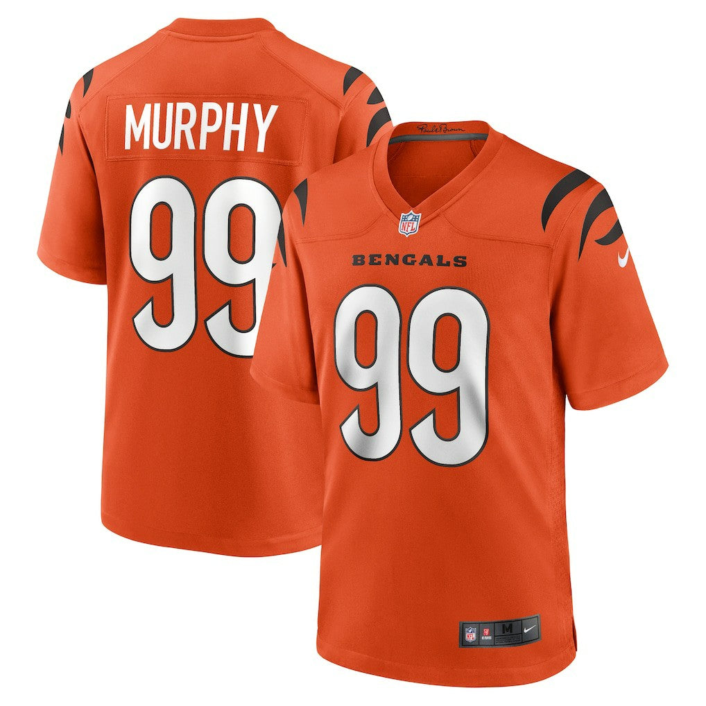 Nike Myles Murphy Cincinnati Bengals Alternate Game Jersey Orange