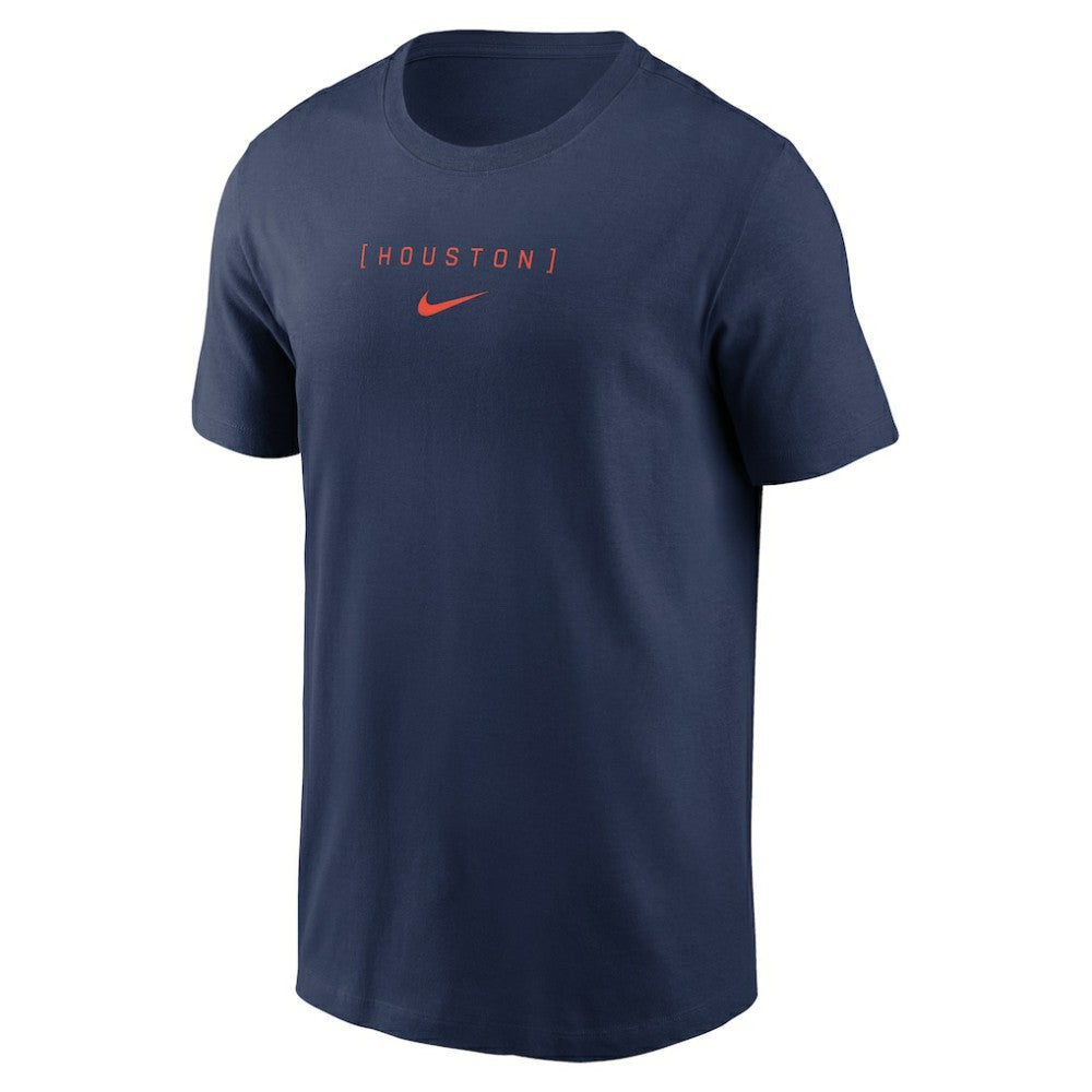 Houston Astros Nike Large Logo Back Stack T-Shirt - Navy - Nike Discount