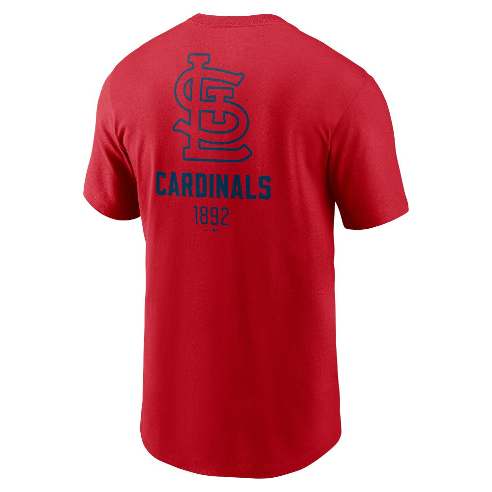 St. Louis Cardinals Nike Large Logo Back Stack T-Shirt - Red - Nike Online