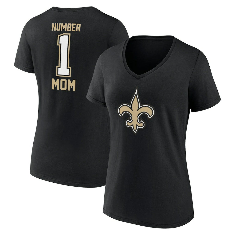 Fanatics New Orleans Saints Women's Mother's Day V-Neck T-Shirt Black