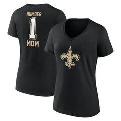Fanatics New Orleans Saints Women's Mother's Day V-Neck T-Shirt Black
