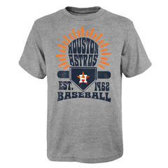 Houston Astros Youth Sun Burst T-Shirt - Gray - MLB Discount