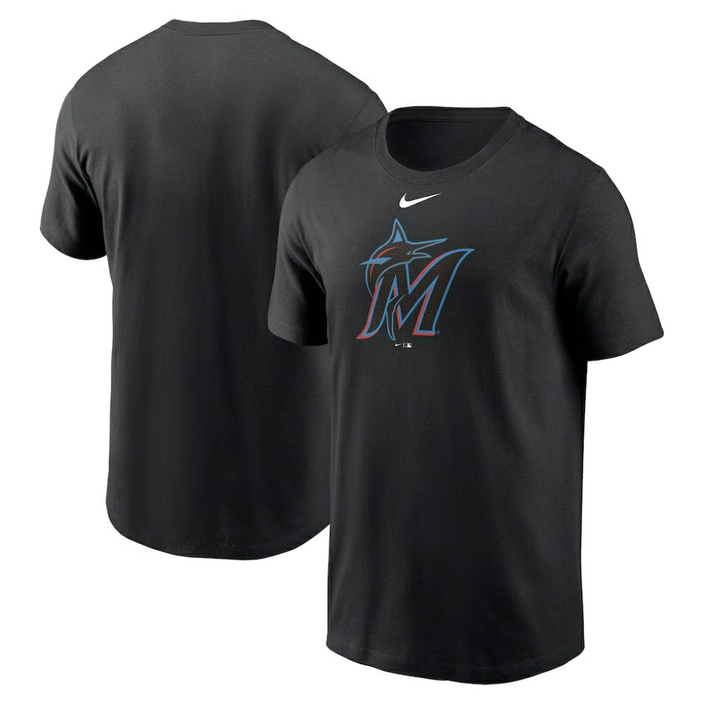 Miami Marlins Nike Fuse Large Logo T-Shirt - Black - Nike Lifestyle