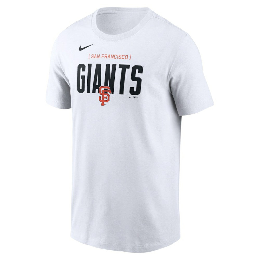 San Francisco Giants Nike Home Team Bracket Stack T-Shirt - White - Nike Discount