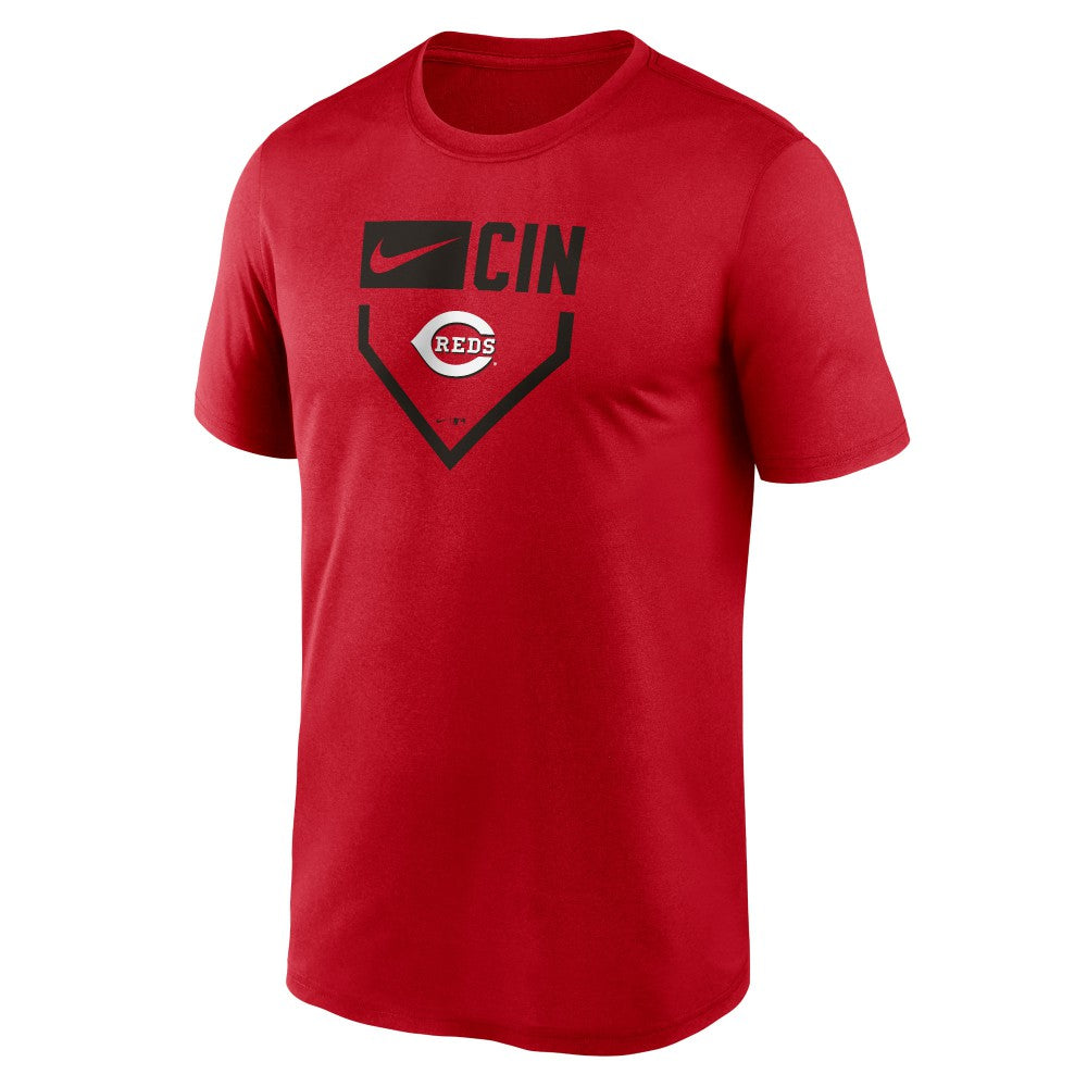 Cincinnati Reds Nike Home Plate Icon Legend Performance T-Shirt - Red - Nike Lifestyle
