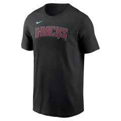 Arizona Diamondbacks Nike Wordmark T-Shirt - Black - Nike Discount