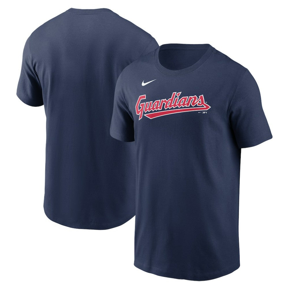 Cleveland Guardians Nike Fuse Wordmark T-Shirt - Navy - Nike Online