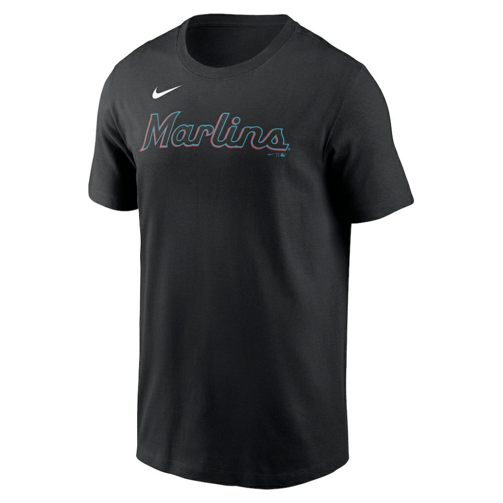 Miami Marlins Nike Fuse Wordmark T-Shirt - Black - Nike Sale