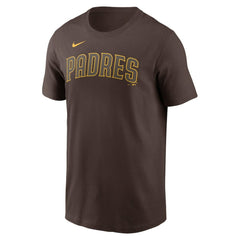 San Diego Padres Nike Fuse Wordmark T-Shirt - Brown - Nike Online