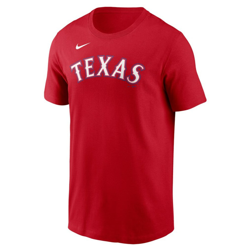 Texas Rangers Nike Fuse Wordmark T-Shirt - Red - Nike Lifestyle