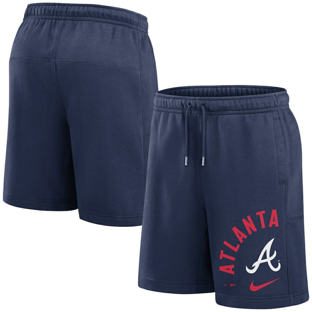 Atlanta Braves Nike Arched Kicker Shorts - Navy - Nike Lifestyle