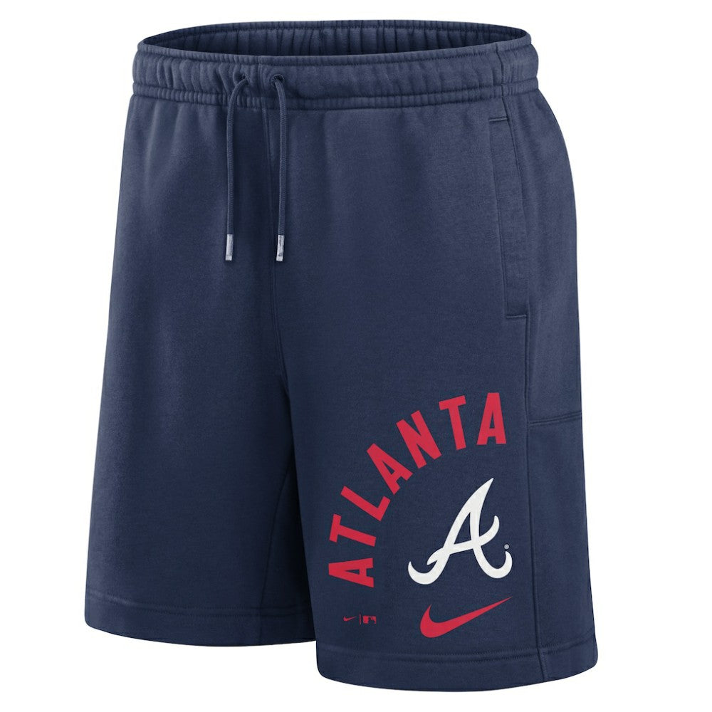 Atlanta Braves Nike Arched Kicker Shorts - Navy - Nike Lifestyle