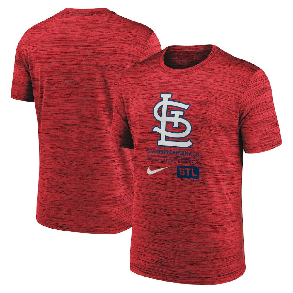 St. Louis Cardinals Nike Large Logo Velocity T-Shirt - Red - Nike Discount