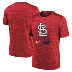 St. Louis Cardinals Nike Large Logo Velocity T-Shirt - Red - Nike Discount