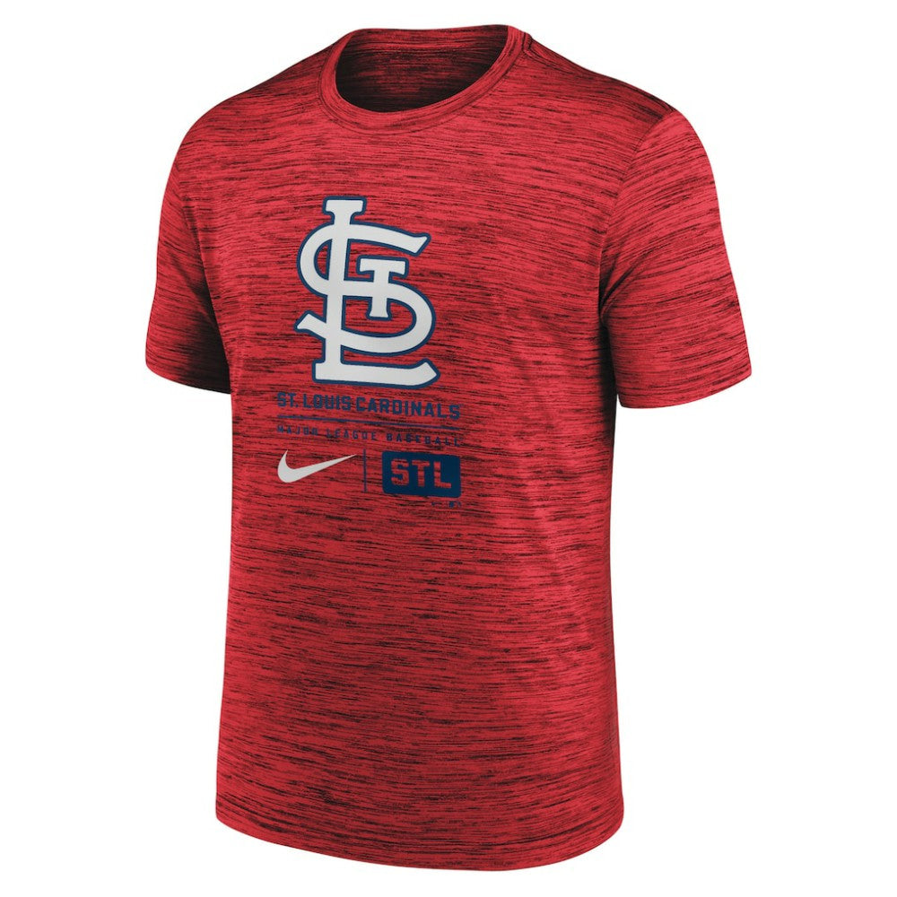 St. Louis Cardinals Nike Large Logo Velocity T-Shirt - Red - Nike Discount