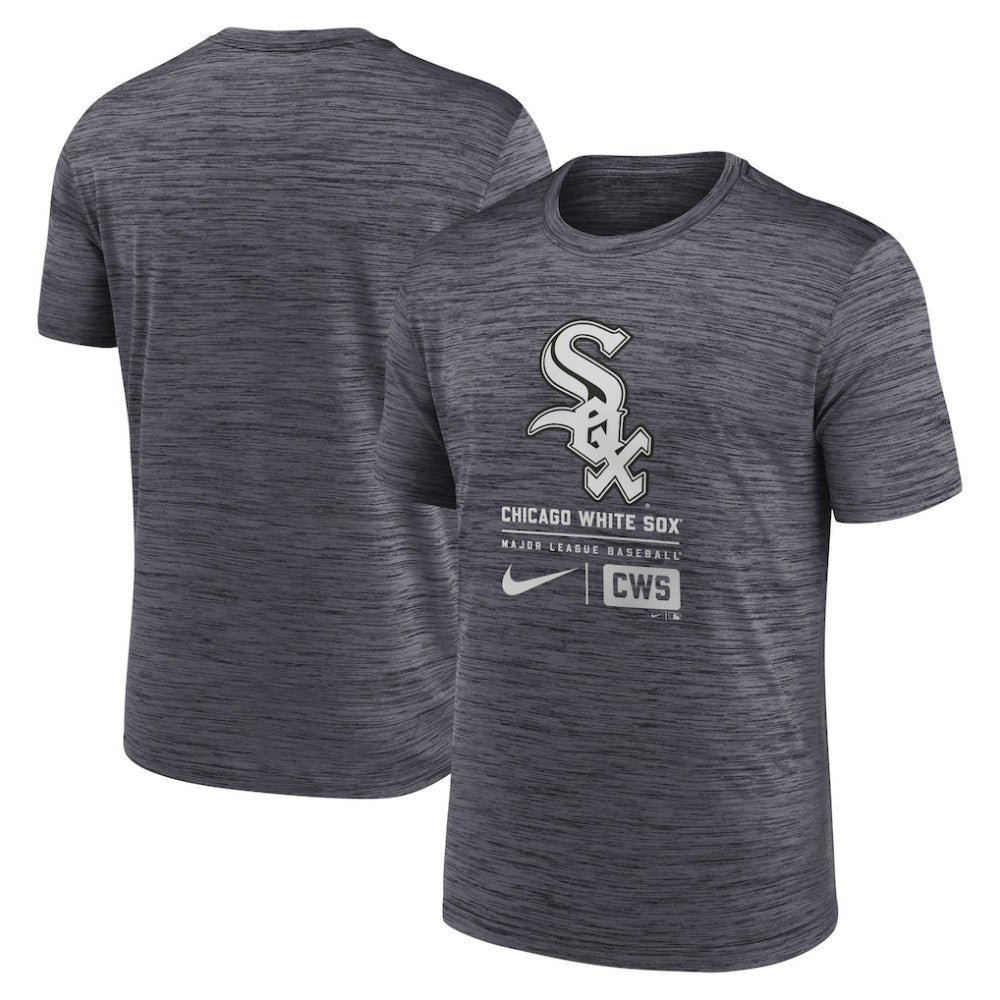 Chicago White Sox Nike Large Logo Velocity T-Shirt - Black - Nike Online