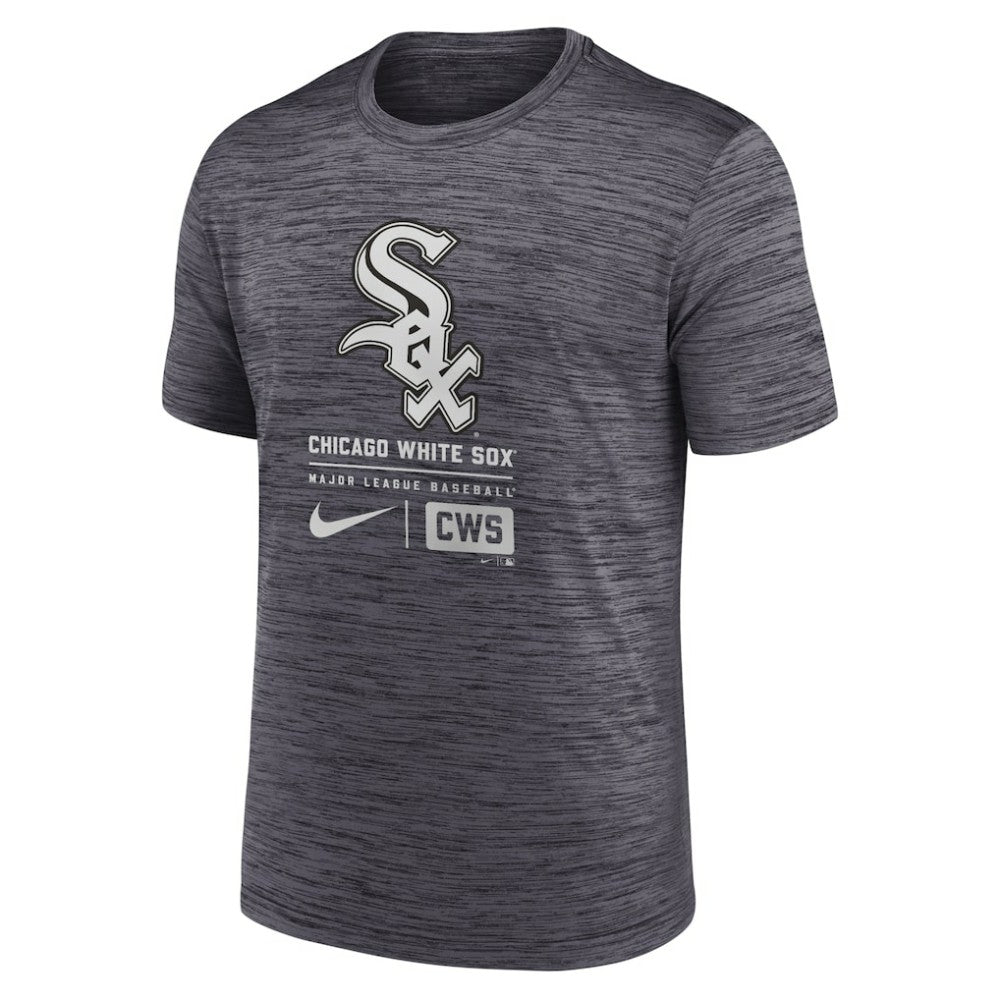 Chicago White Sox Nike Large Logo Velocity T-Shirt - Black - Nike Online