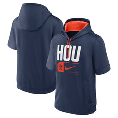 Houston Astros Nike Tri Code Lockup Short Sleeve Pullover Hoodie - Navy - Nike Discount