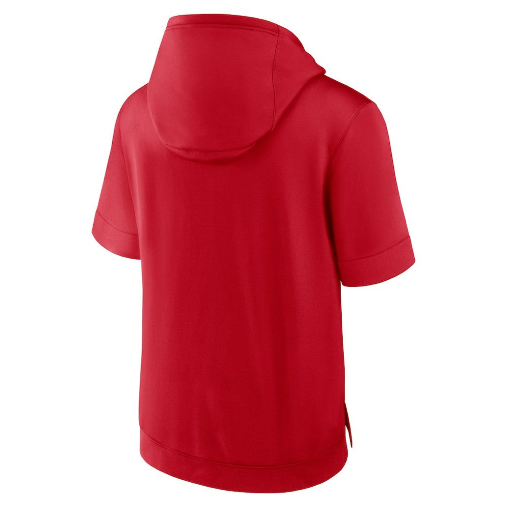 St. Louis Cardinals Nike Tri Code Lockup Short Sleeve Pullover Hoodie - Red - Nike on Sale
