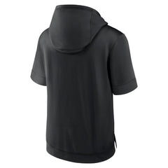 San Francisco Giants Nike Tri Code Lockup Short Sleeve Pullover Hoodie - Black - Nike Sale