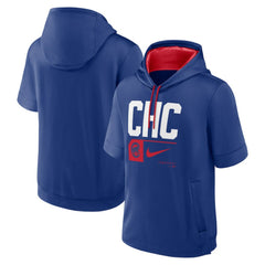 Chicago Cubs Nike Tri Code Lockup Short Sleeve Pullover Hoodie - Royal - Nike Sale