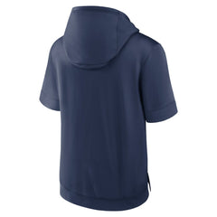 Minnesota Twins Nike Tri Code Lockup Short Sleeve Pullover Hoodie - Navy - Nike Lifestyle