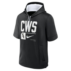 Chicago White Sox Nike Tri Code Lockup Short Sleeve Pullover Hoodie - Black - Nike Sale