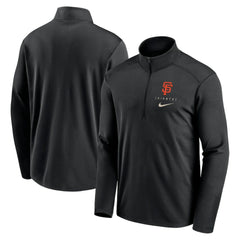 San Francisco Giants Nike Franchise Logo Pacer Performance Half-Zip Top - Black - Nike on Sale