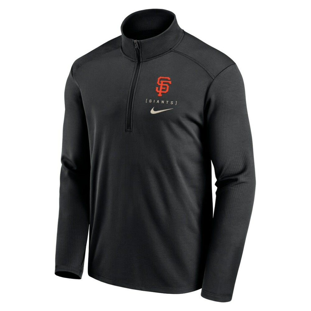 San Francisco Giants Nike Franchise Logo Pacer Performance Half-Zip Top - Black - Nike on Sale