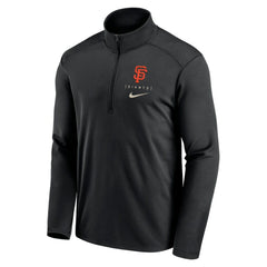San Francisco Giants Nike Franchise Logo Pacer Performance Half-Zip Top - Black - Nike on Sale