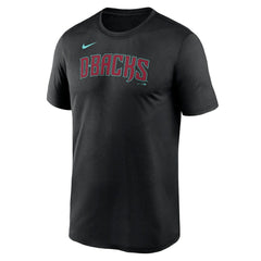 Arizona Diamondbacks Nike Legend Fuse Wordmark T-Shirt  - Black - Nike Lifestyle