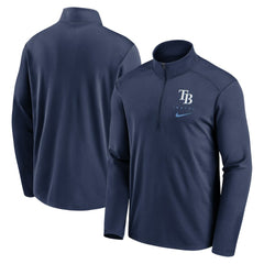 Tampa Bay Rays Nike Franchise Logo Pacer Performance Half-Zip Top - Navy - Nike on Sale