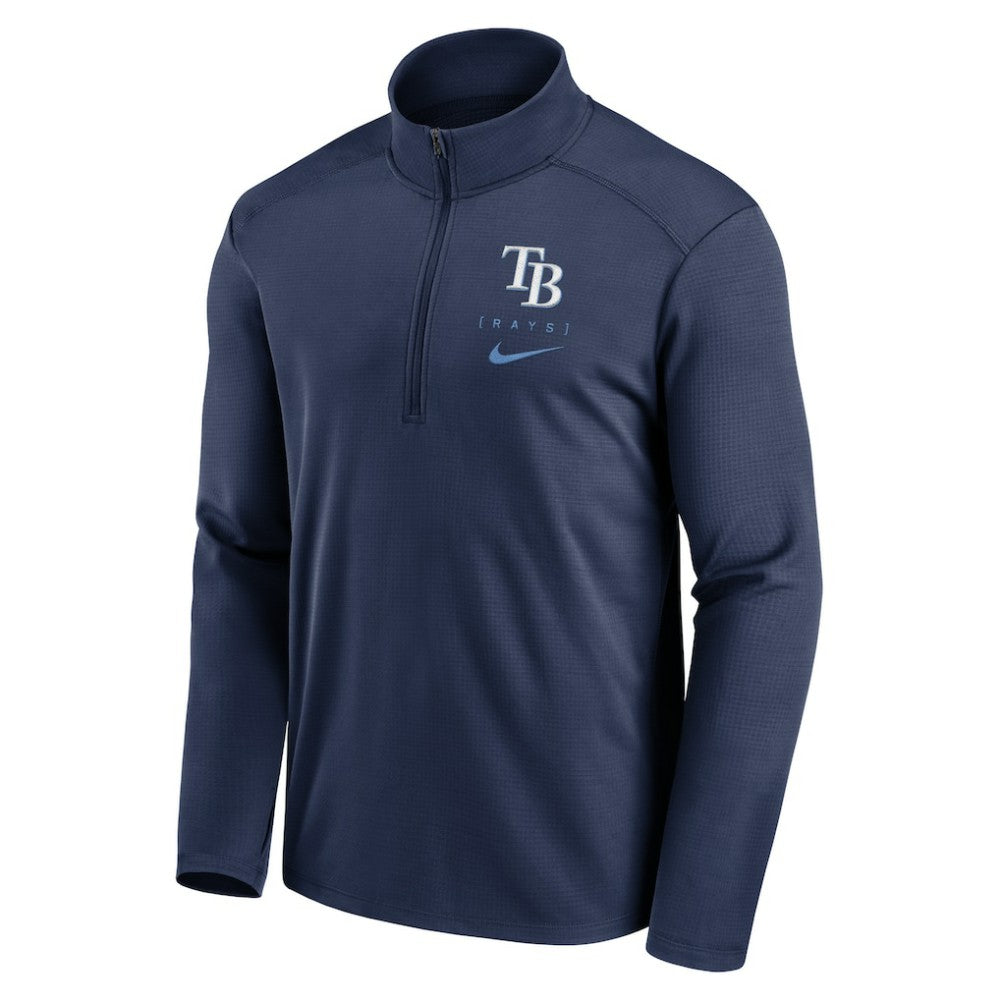 Tampa Bay Rays Nike Franchise Logo Pacer Performance Half-Zip Top - Navy - Nike on Sale