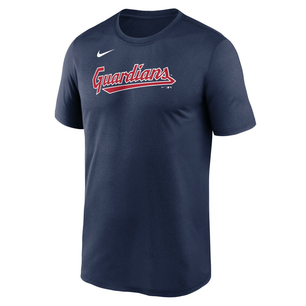 Cleveland Guardians Nike Legend Fuse Wordmark T-Shirt  - Navy - Nike Sale