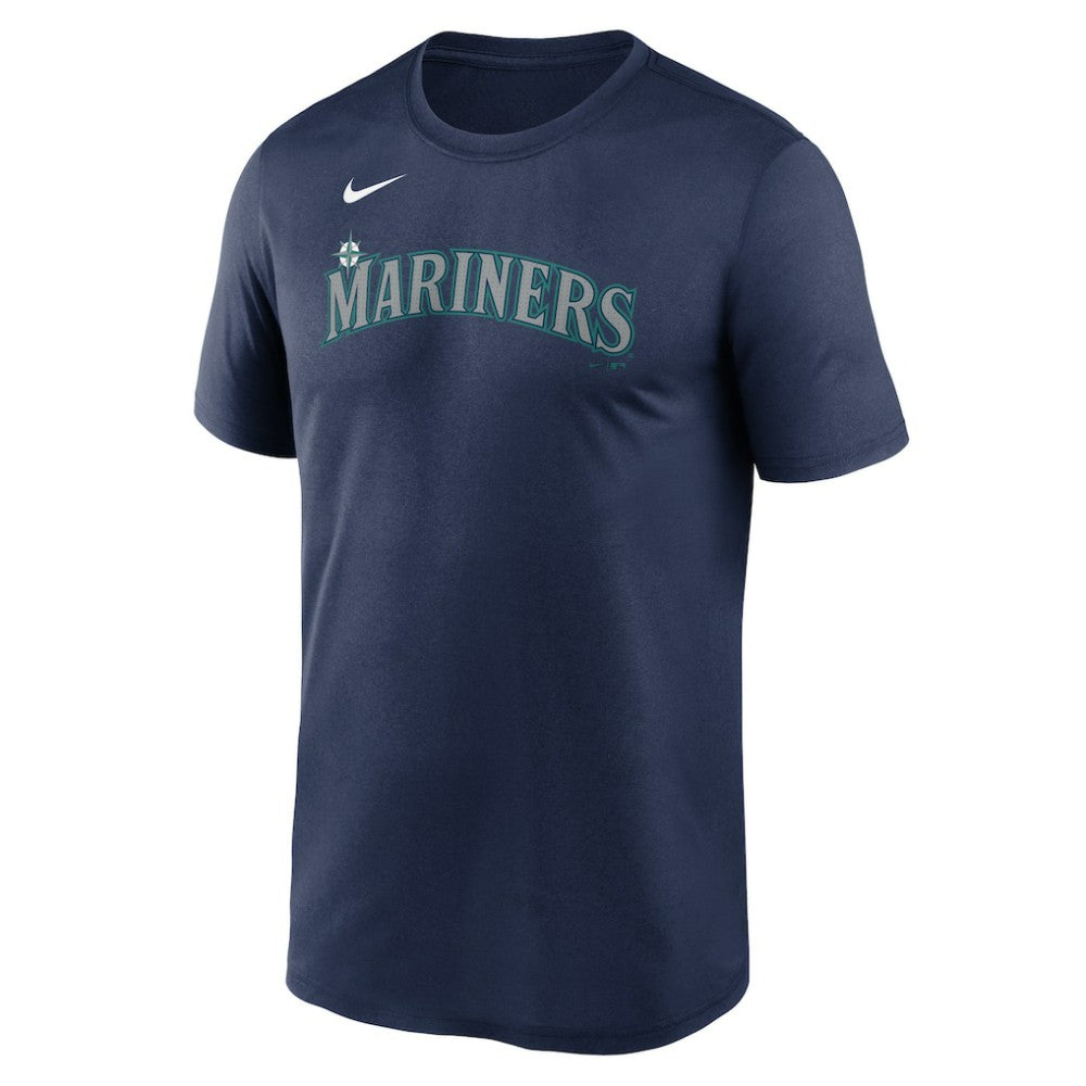 Seattle Mariners Nike Legend Fuse Wordmark T-Shirt  - Navy - Nike Lifestyle
