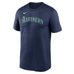 Seattle Mariners Nike Legend Fuse Wordmark T-Shirt  - Navy - Nike Lifestyle